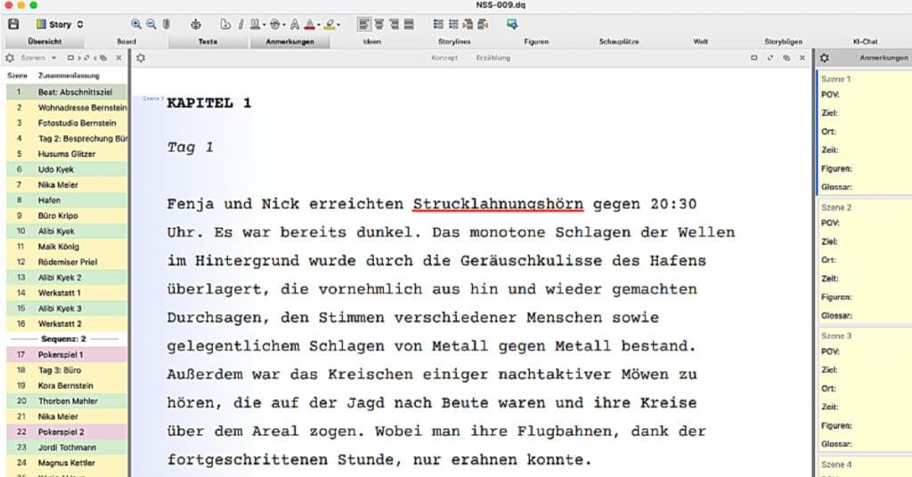 Krimis Plotten mit Dramaqueen, Workshop-Grafik von Thriller-Autor Erich Schreiner